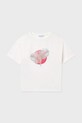 Mayoral t-shirt bawełniany dziecięcy 6005.8C.Junior.PPY2 biały SS26