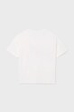 Dziewczynka Mayoral t-shirt bawełniany dziecięcy 6005.8C.Junior.PPY2 biały