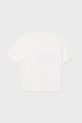 Dziewczynka Mayoral t-shirt bawełniany dziecięcy 6005.8C.Junior.PPY2 biały