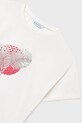 Mayoral t-shirt bawełniany dziecięcy biały 6005.8C.Junior.PPY2