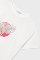 Mayoral t-shirt bawełniany dziecięcy biały 6005.8C.Junior.PPY2