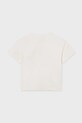 Dziewczynka Mayoral t-shirt bawełniany dziecięcy 6005.8C.Junior.PPY2 biały