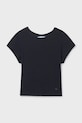 Mayoral t-shirt dziecięcy z elastanem czarny 6008.8D.Junior.PPY2