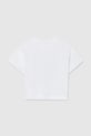 Dziewczynka Mayoral t-shirt bawełniany dziecięcy 6009.8F.Junior.PPY2 biały