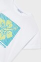 Mayoral t-shirt bawełniany dziecięcy biały 6009.8F.Junior.PPY2