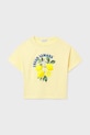 Mayoral t-shirt bawełniany dziecięcy 6009.8F.Junior.PPY2 żółty SS26