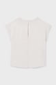 Κοριτσίστικα Παιδικό βαμβακερό μπλουζάκι Mayoral 6010.8G.Junior.PPY2 λευκό