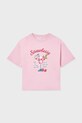 Παιδικό βαμβακερό μπλουζάκι Mayoral στάμπα ροζ 6011.8G.Junior.PPY2