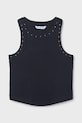 Mayoral top dziecięcy z elastanem czarny 6013.8D.Junior.PPY2