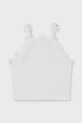 Mayoral top dziecięcy 6015.8F.Junior.PPY2 biały SS26