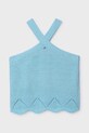 Dziewczynka Mayoral top dziecięcy 6024.8D.Junior.PPY2 turkusowy