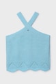 Dziewczynka Mayoral top dziecięcy 6024.8D.Junior.PPY2 turkusowy