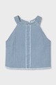 Mayoral top din bumbac pentru copii 6025.8F.Junior.PPY2 albastru SS26