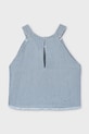 Fete Mayoral top din bumbac pentru copii 6025.8F.Junior.PPY2 albastru