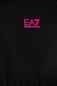 Dziewczynka EA7 Emporio Armani t-shirt dziecięcy bawełniany 7G000203.AF12503 czarny