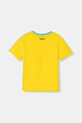 United Colors of Benetton t-shirt dziecięcy bawełniany 36UVC10QZ.G.Seasonal żółty SS26