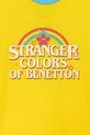 Dziewczynka United Colors of Benetton t-shirt dziecięcy bawełniany 36UVC10QZ.G.Seasonal żółty