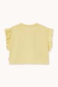 Dziewczynka Tinycottons t-shirt bawełniany dziecięcy YELLOW FLOWERS GRAPHIC CROP TEE SS26.067 żółty