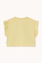 Dziewczynka Tinycottons t-shirt bawełniany dziecięcy YELLOW FLOWERS GRAPHIC CROP TEE SS26.067 żółty