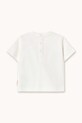 Tinycottons kratka majica za dojenčke bombažna FLOWER PATTERN GRAPHIC BABY TEE SS26.070 bela SS26