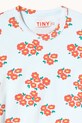 Tinycottons t-shirt dziecięcy BLOSSOMS RIB TEE biały SS26.091