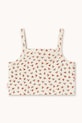 DÍVKA Dětský top Tinycottons TINY ROSES RIB TOP SS26.099 bílá
