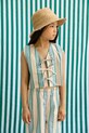 Tinycottons koszula bawełniana dziecięca RETRO STRIPES BOWS VEST SS26.278
