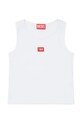 Dětský top Diesel TPACI T-SHIRT s elastanem bílá J02594.KYAZY