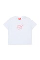Παιδικό βαμβακερό μπλουζάκι Diesel TRIPIT T-SHIRT στάμπα λευκό J02597.0GRAI