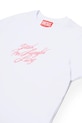 Dziewczynka Diesel t-shirt bawełniany dziecięcy TRIPIT T-SHIRT J02597.0GRAI biały