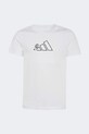 adidas t-shirt bawełniany dziecięcy KA2983 biały SS26