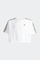 Παιδικό βαμβακερό μπλουζάκι adidas Originals KD7830 λευκό SS26
