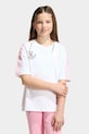 Dziewczynka adidas Originals t-shirt bawełniany dziecięcy KE2735 biały