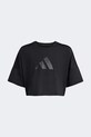 adidas t-shirt παιδικό KB6870 μαύρο SS26