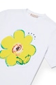 Dziewczynka Marni t-shirt bawełniany dziecięcy MT289F T-SHIRT M01672.M00HZ biały