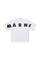 Marni t-shirt bawełniany dziecięcy MT303F T-SHIRT nadruk biały M01733.M00RF