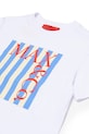 DÍVKA Dětské bavlněné tričko MAX&Co. MAXT31F T-SHIRT MX0287.MX057 bílá