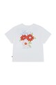 Dziewczynka Levi's t-shirt dziecięcy LEVIS FLORAL OVERSIZED TEE 4EP700 biały