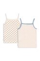 Top Konges Sløjd BASIC 2 PACK STRAP TOPS GOTS 2-pak KS104667.PPY2 béžová SS26