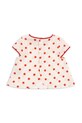 Dziewczynka Konges Sløjd t-shirt bawełniany dziecięcy VIVO TOP GOTS KS105128.PPY2 beżowy