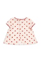 Dziewczynka Konges Sløjd t-shirt bawełniany dziecięcy VIVO TOP GOTS KS105128.PPY2 beżowy