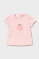 Mayoral Newborn t-shirt niemowlęcy z elastanem różowy 1076.2R.Newborn.PPY2