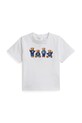 Μωρό βαμβακερό μπλουζάκι Polo Ralph Lauren στάμπα λευκό 310A11851001