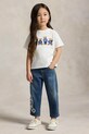 Παιδικό βαμβακερό μπλουζάκι Polo Ralph Lauren λευκό 312A11851001