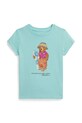 Polo Ralph Lauren majica za djecu od pamuka tirkizna 312B22529001