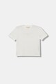 Elisabetta Franchi t-shirt dziecięcy z elastanem beżowy EFTS256.0.JE006.98.128