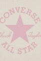 Dziewczynka Converse t-shirt dziecięcy 3CH526 beżowy