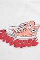 Dječja majica kratkih rukava Converse bijela 4CJ021