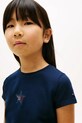 Tommy Hilfiger T-shirt dziecięcy bawełniany z elastanem KG0KG09097.128.176.PPY2 granatowy
