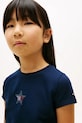 Tommy Hilfiger T-shirt dziecięcy bawełniany z elastanem KG0KG09097.128.176.PPY2 granatowy